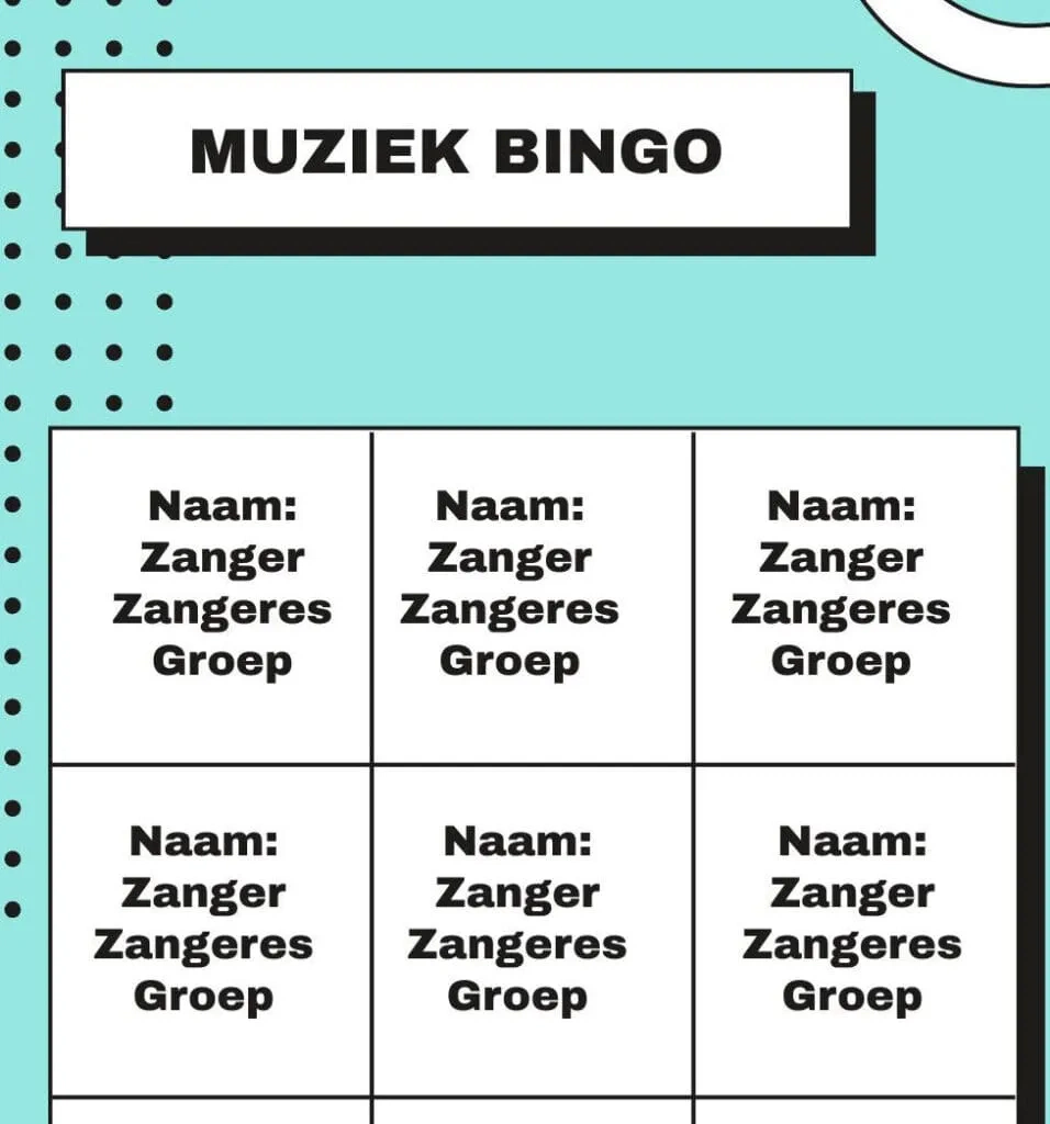Muziekbingo | ABO Hellevoetsluis
